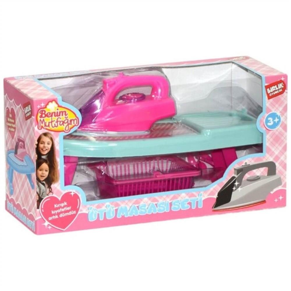 Ütü Masası Seti Kutulu Pembe