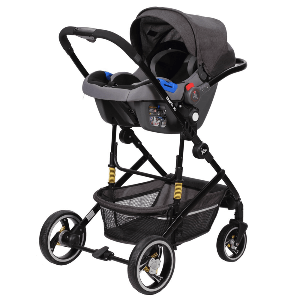 Kraft Pu Travel Sistem Bebek Arabası Dark Grey