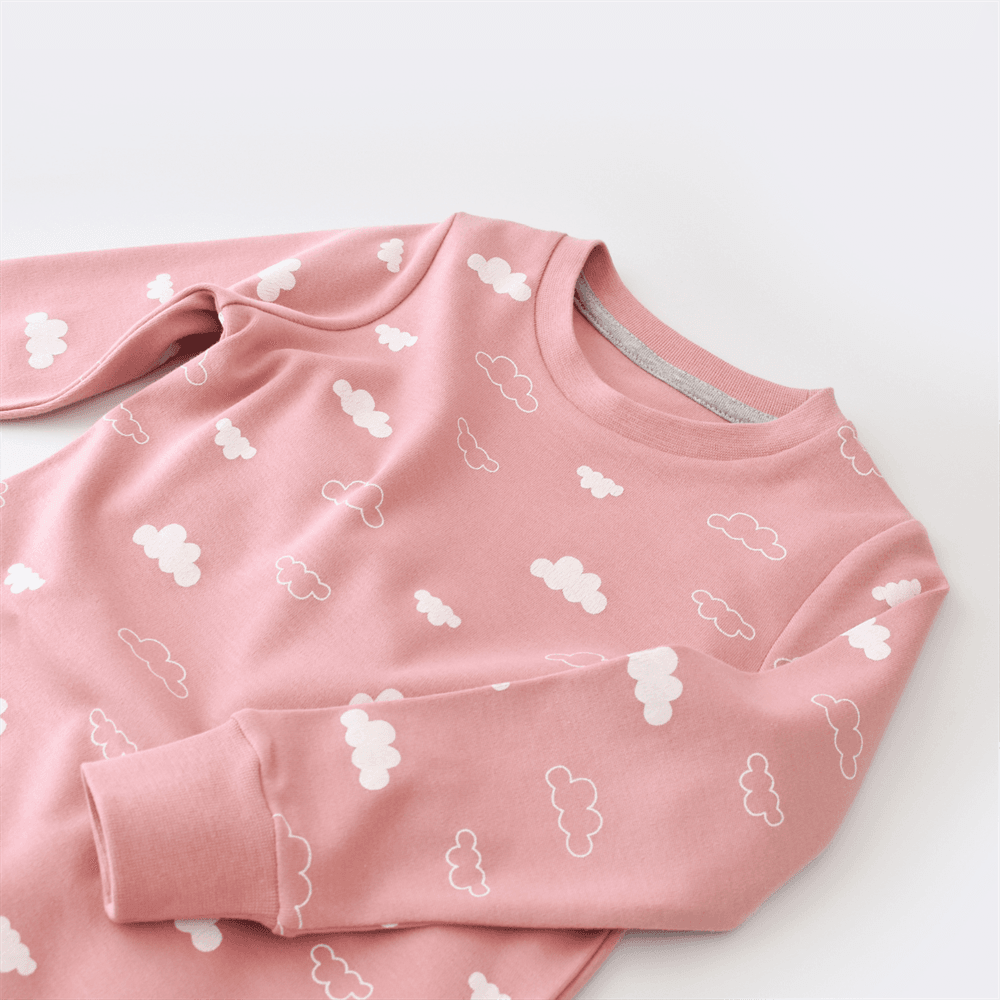 Bibaby Pijama Takımı Cute Cloudy Pembe