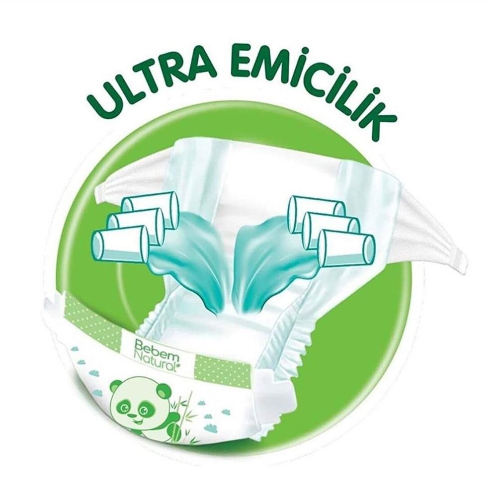 Bebem Natural Bebek Bezi 4 Beden Maxi 7-14 Kg 90Lı Ultra Fırsat