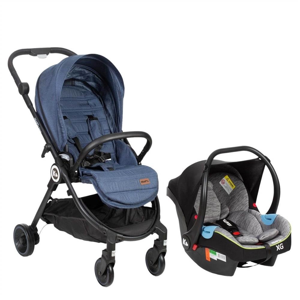 Kraft Onyx Travel Sistem Bebek Arabası Blue Denim