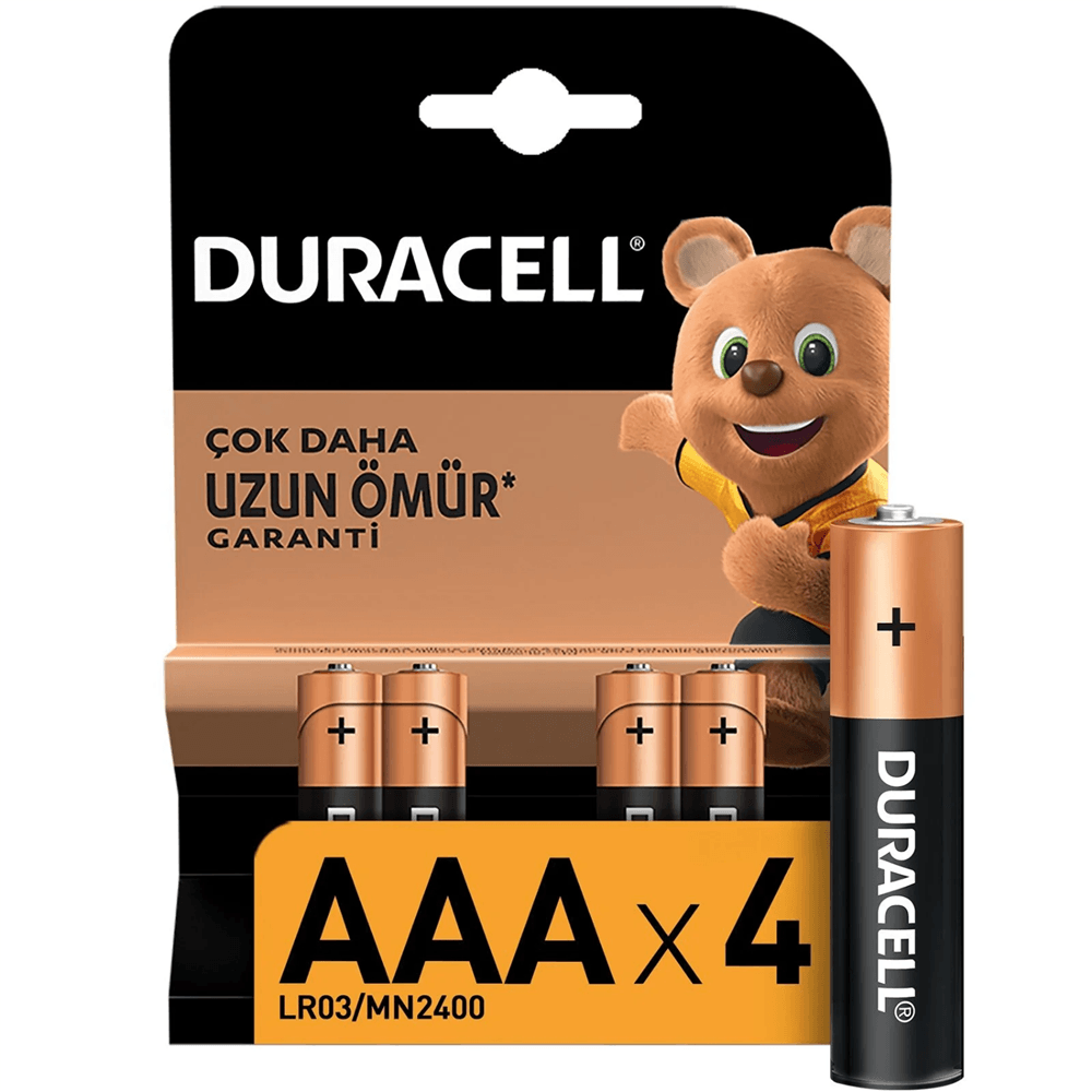 Duracell Aaa İnce Kalem Pil 4 Lü