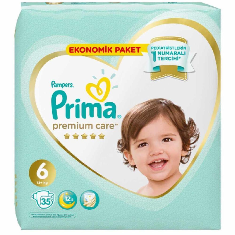 Prima Premium Care Bebek Bezi 6 Beden 13+ Kg 35Li Ekonomik Paket