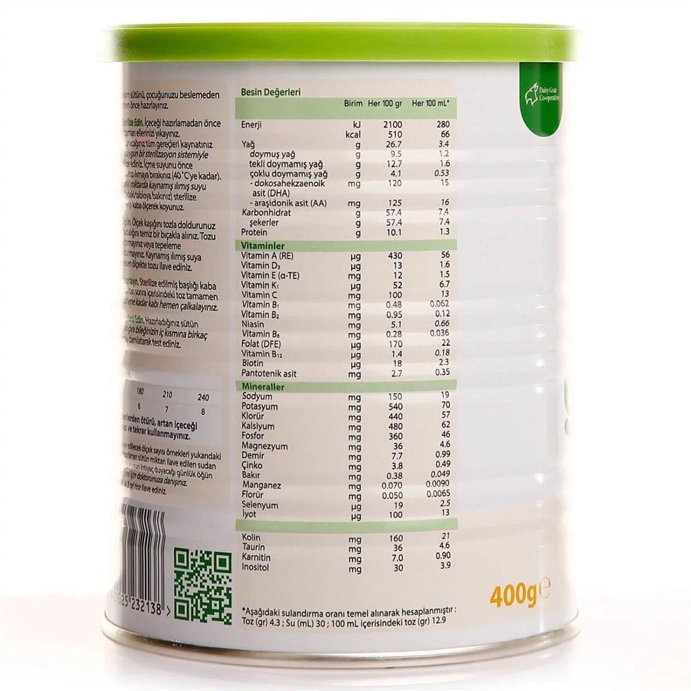 Golden Goat 3 Keçi Devam Sütü Maması 400 Gr