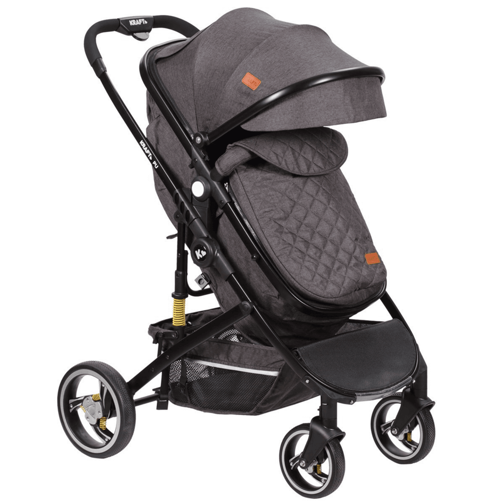 Kraft Pu Travel Sistem Bebek Arabası Dark Grey