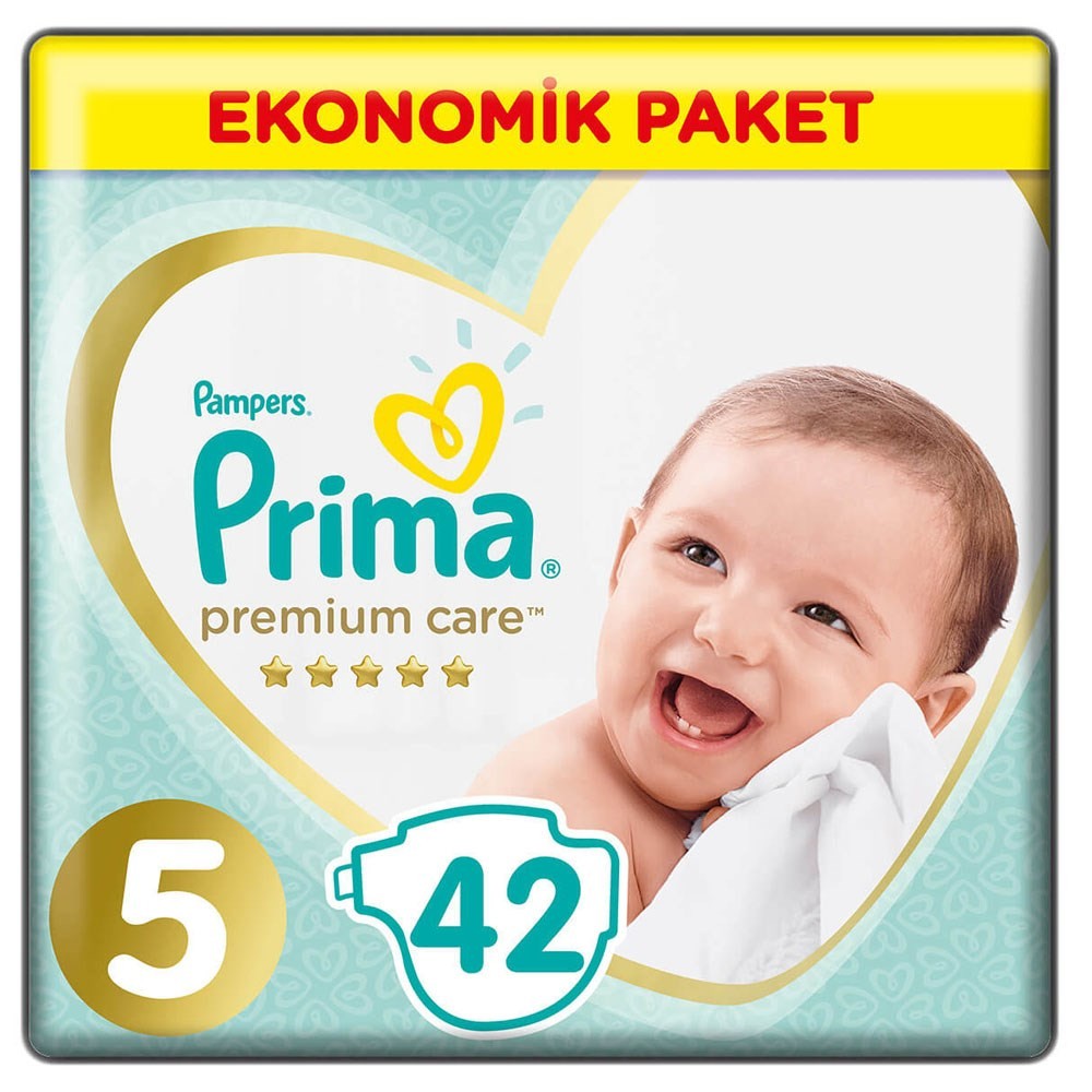 Prima Premium Care Bebek Bezi 5 Beden Juniour 18+ Kg 42Li Ekonomik Paket