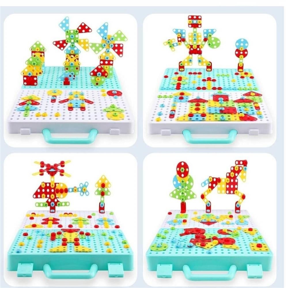 Eğitici Matkap Seti Hayvanlar 3D Stem Creative Unisex