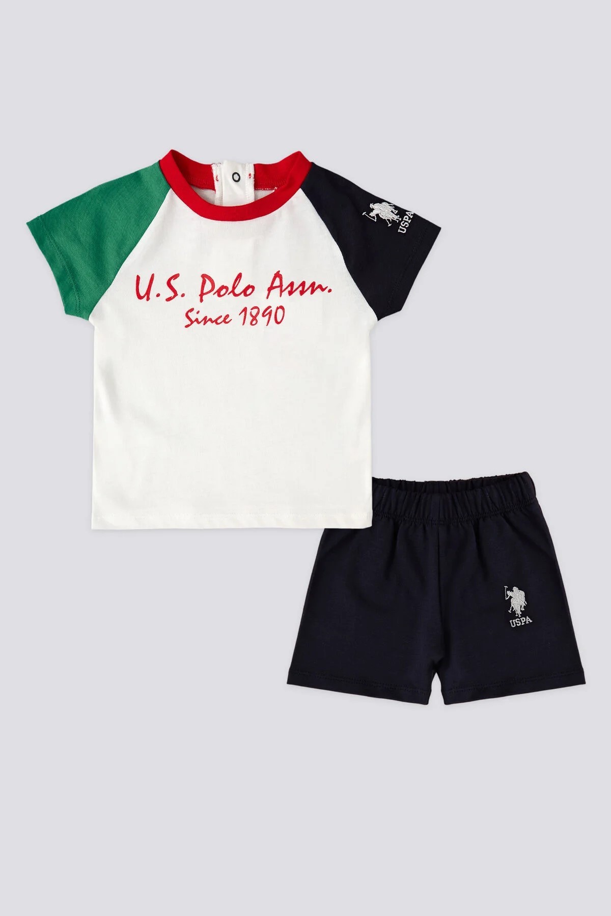 U.S Polo İtalic Krem Bebek 2li Takım