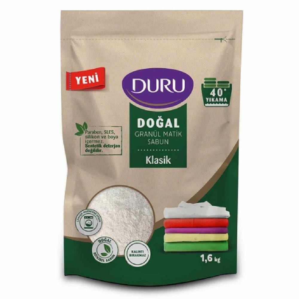 Duru Doğal Granül Matik Sabun 1600 Gr Klasik