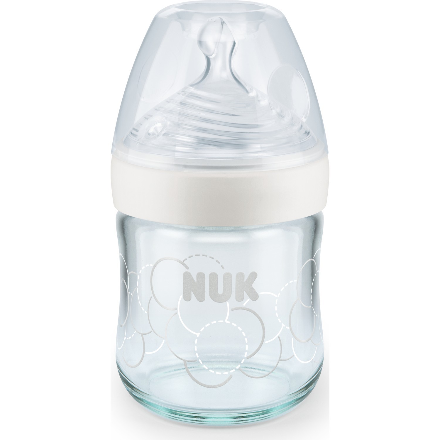 Nuk Silikon Emzikli Nature Sense Cam Biberon 120 ml Beyaz