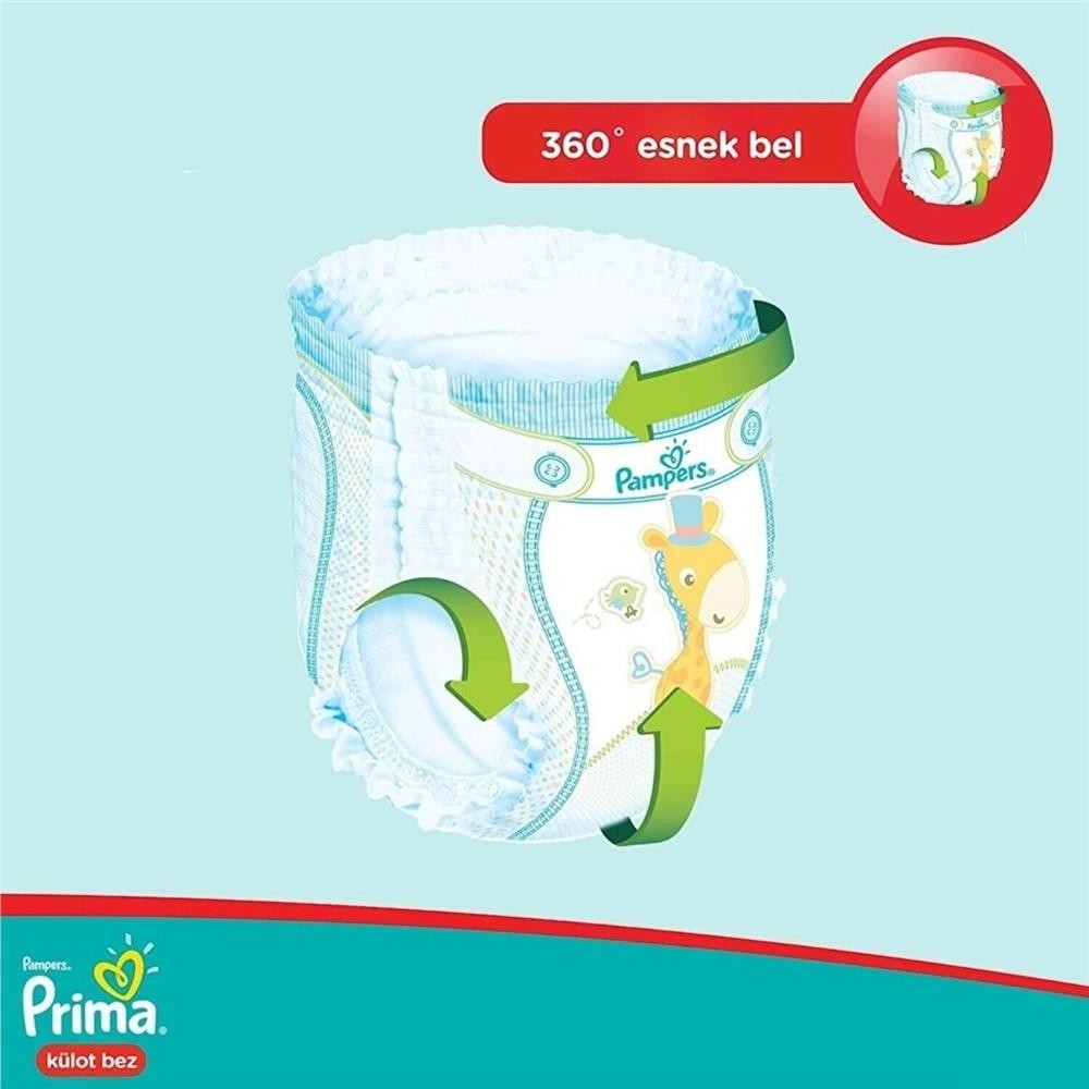 Prima Pants Külot Bebek Bezi 4 Beden Maxi 9-15 Kg 46Lı Jumbo Paket