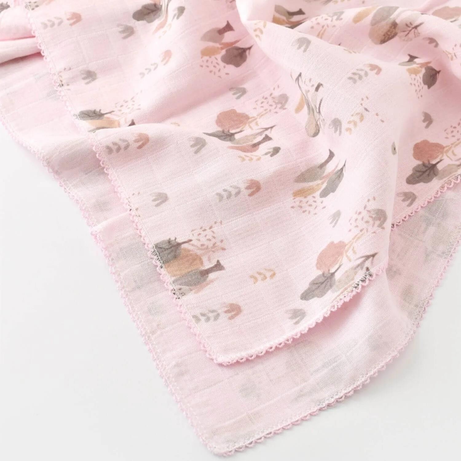 Bibaby Battaniye Müslin Tree Pembe