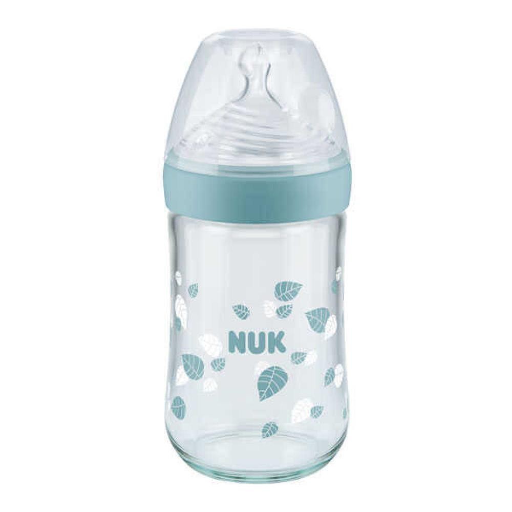 Nuk Silikon Emzikli Nature Sense Cam Biberon 240 Ml Yeşil