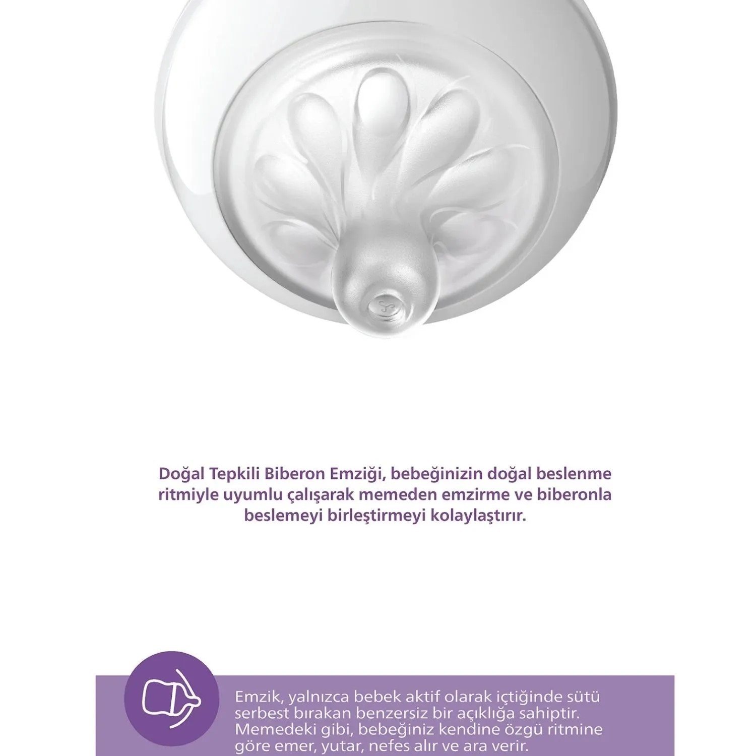 Philips Avent Doğal Tepkili PP Biberon 330ml 3+ Ay