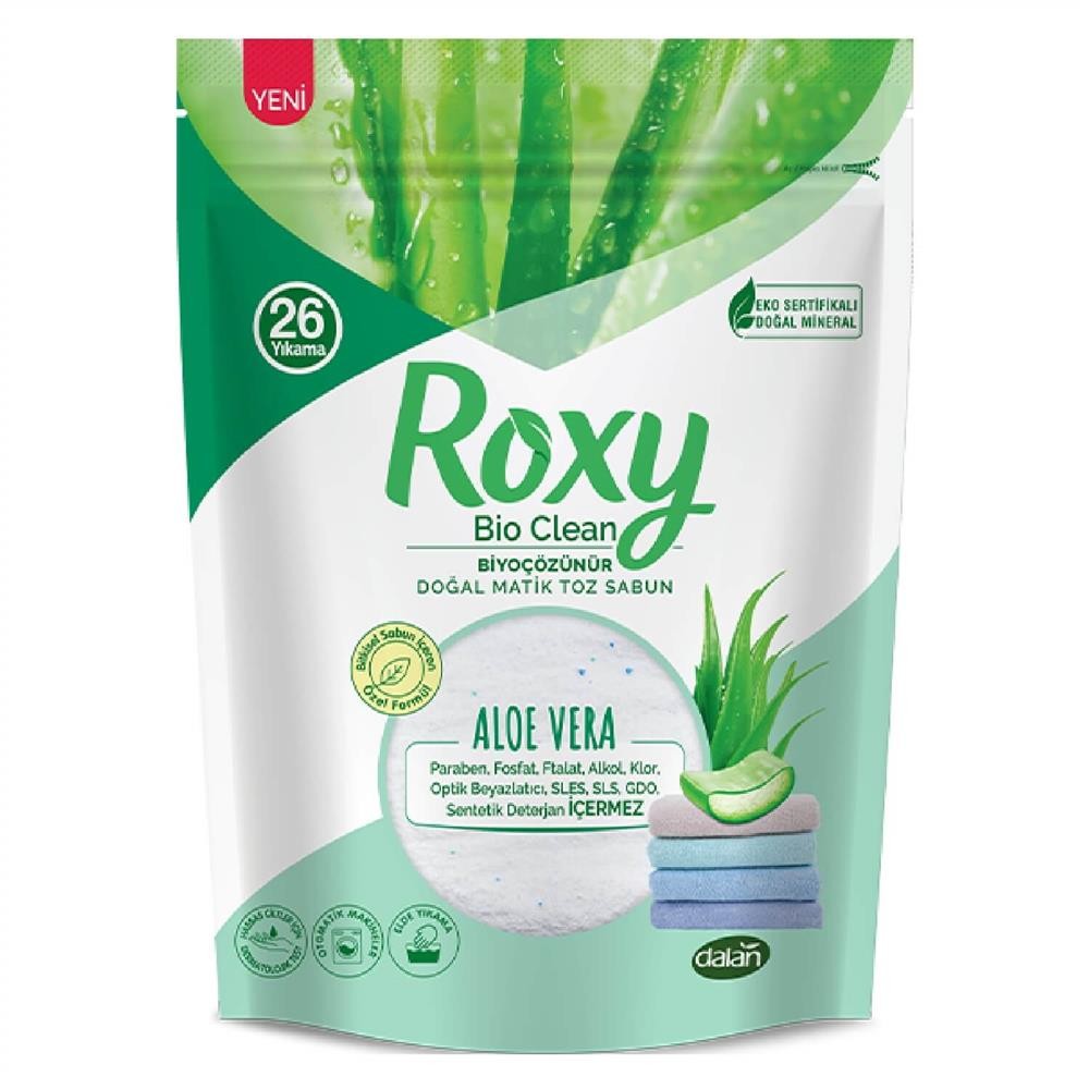 Dalan Roxy Bio Clean Matik Toz Sabun Aloe Vera 800 Gr