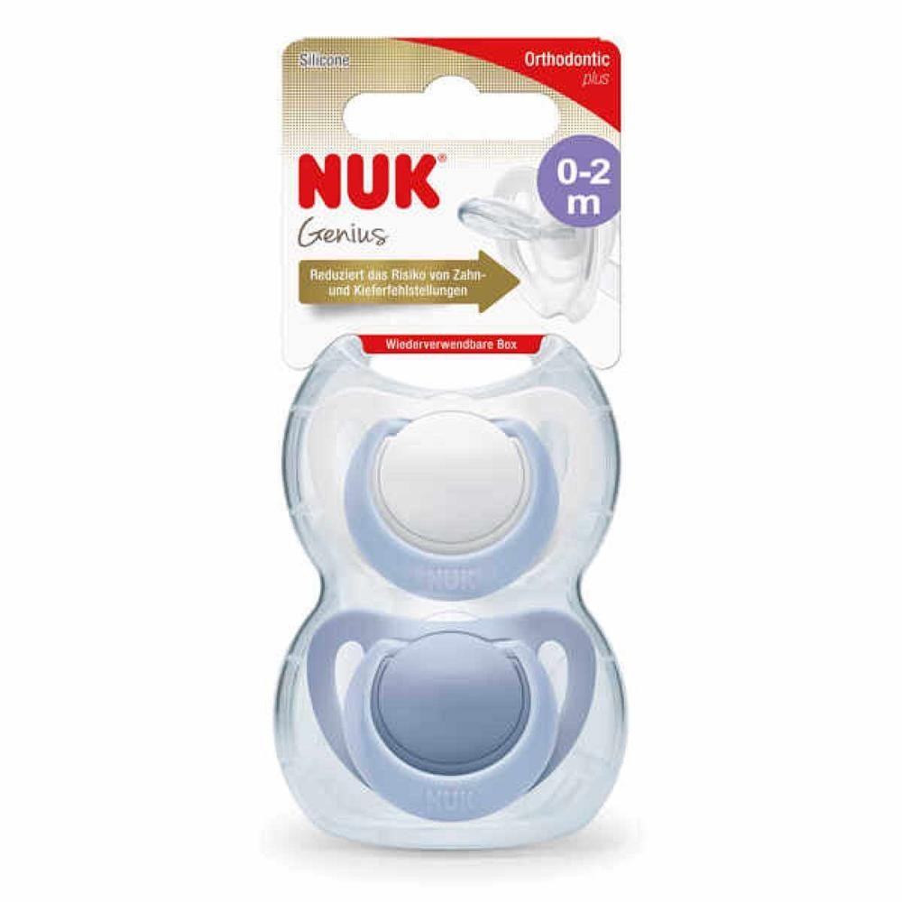 Nuk Genius Silikon Emzik 2Li 0+ Ay Erkek