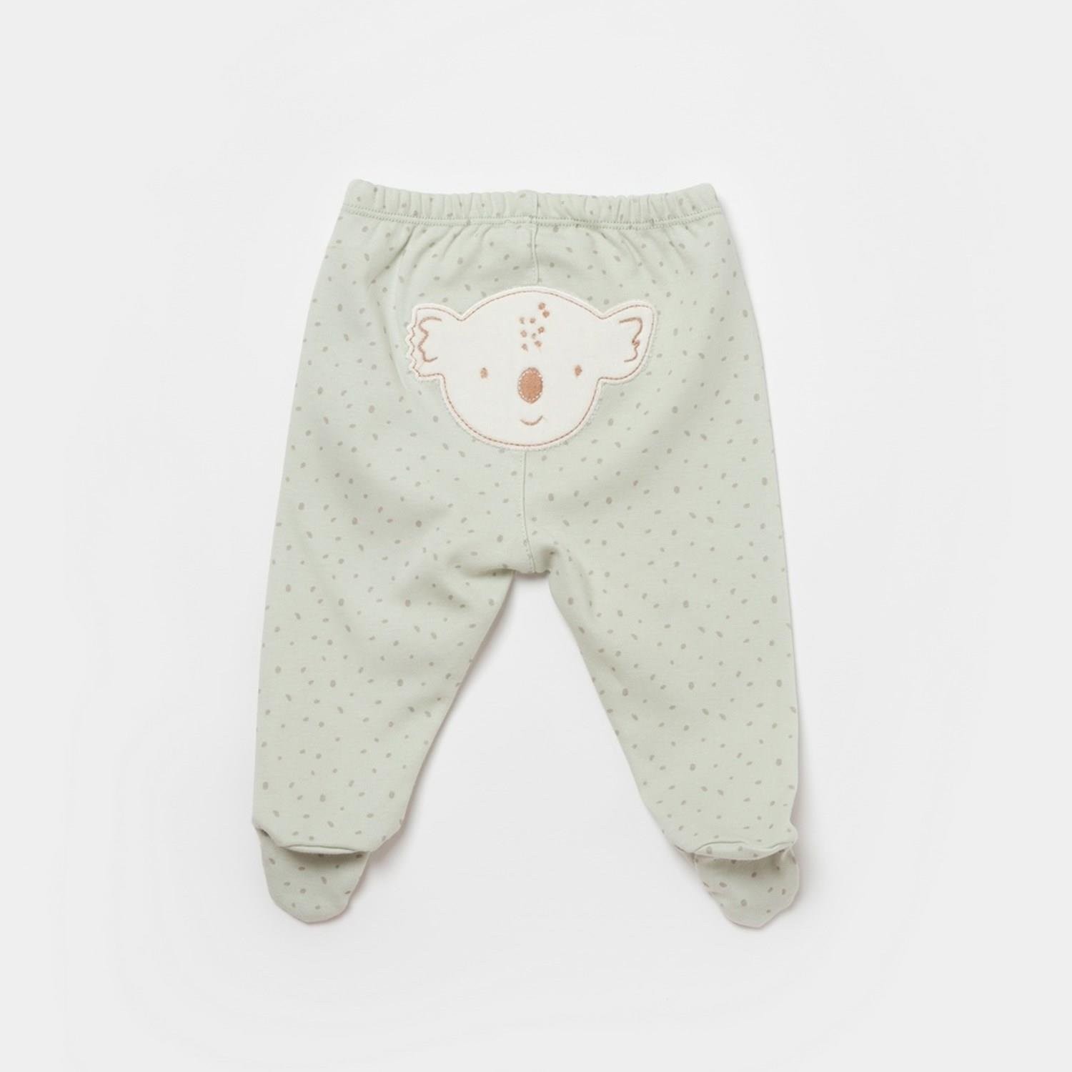 Bibaby Organik Pantolon Patikli Koala Jungle Mint