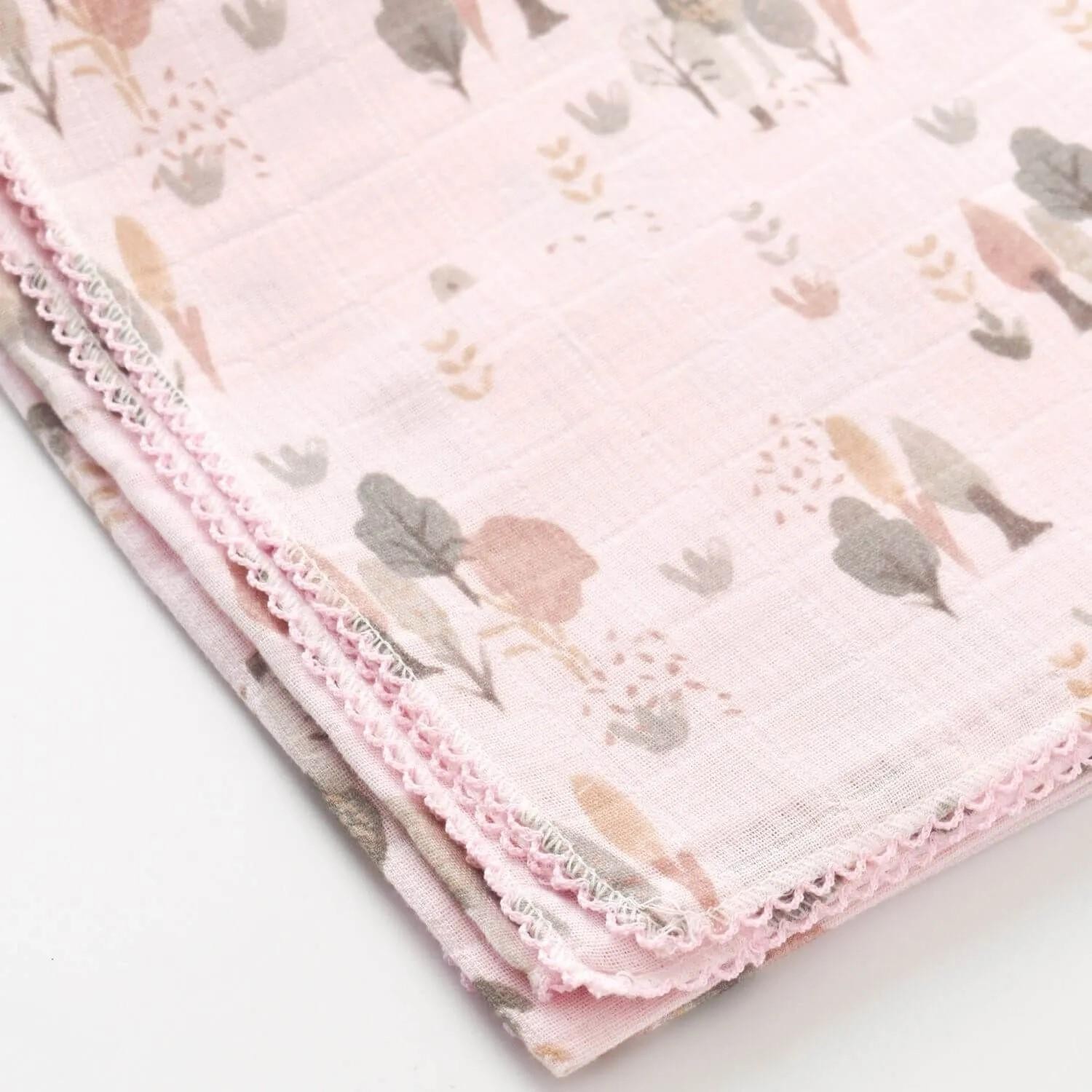 Bibaby Battaniye Müslin Tree Pembe