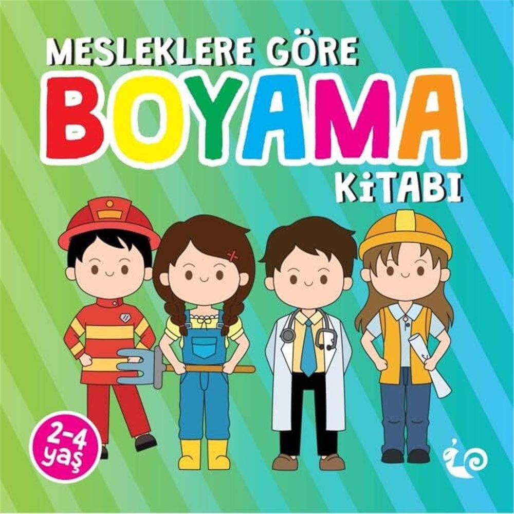 Mesleklere Göre 24 Sayfa Boyama Kitabı Meslekler