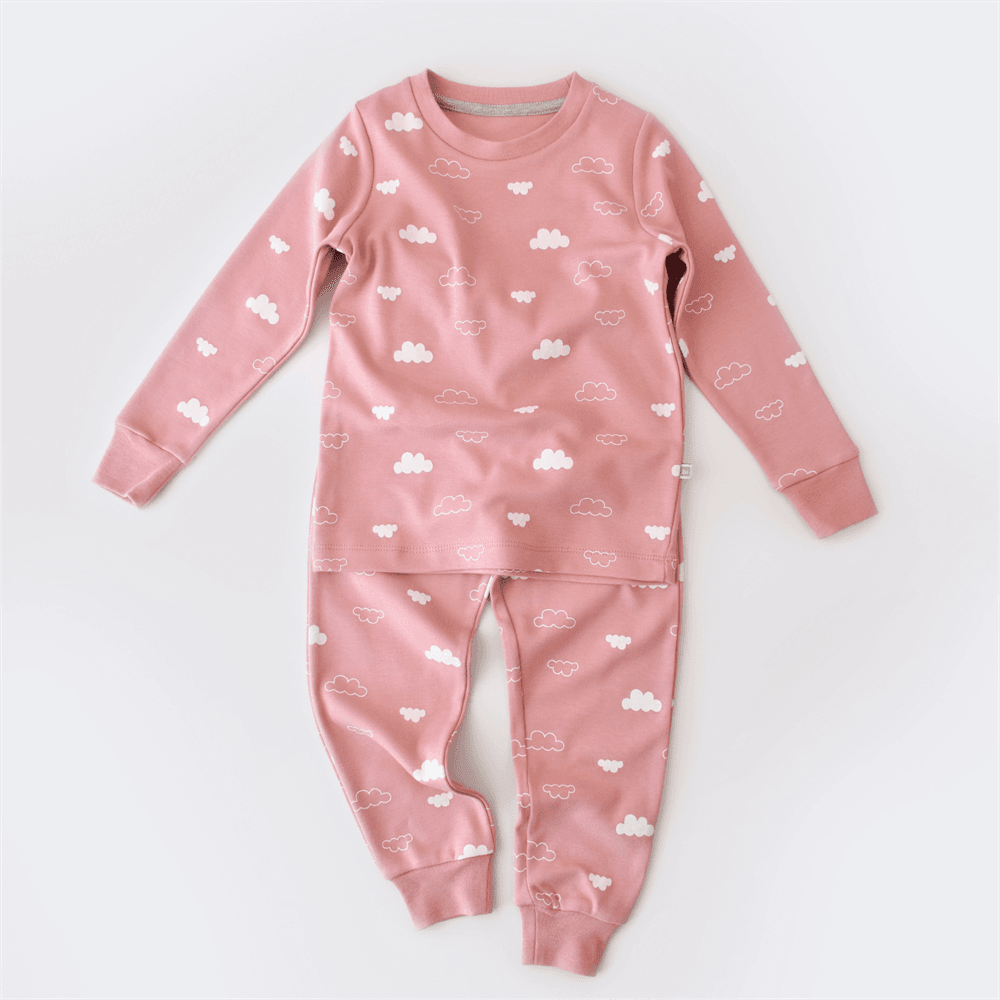 Bibaby Pijama Takımı Cute Cloudy Pembe