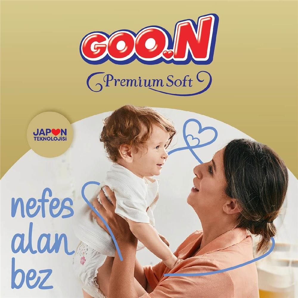 Goon Premium Bebek Bezi 4 Beden 9-14 Kg 64Lü Fırsat Paket