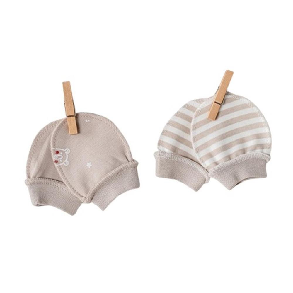 Andywawa AC23015 Organic Newborn Baby Prematüre Eldiven Beige