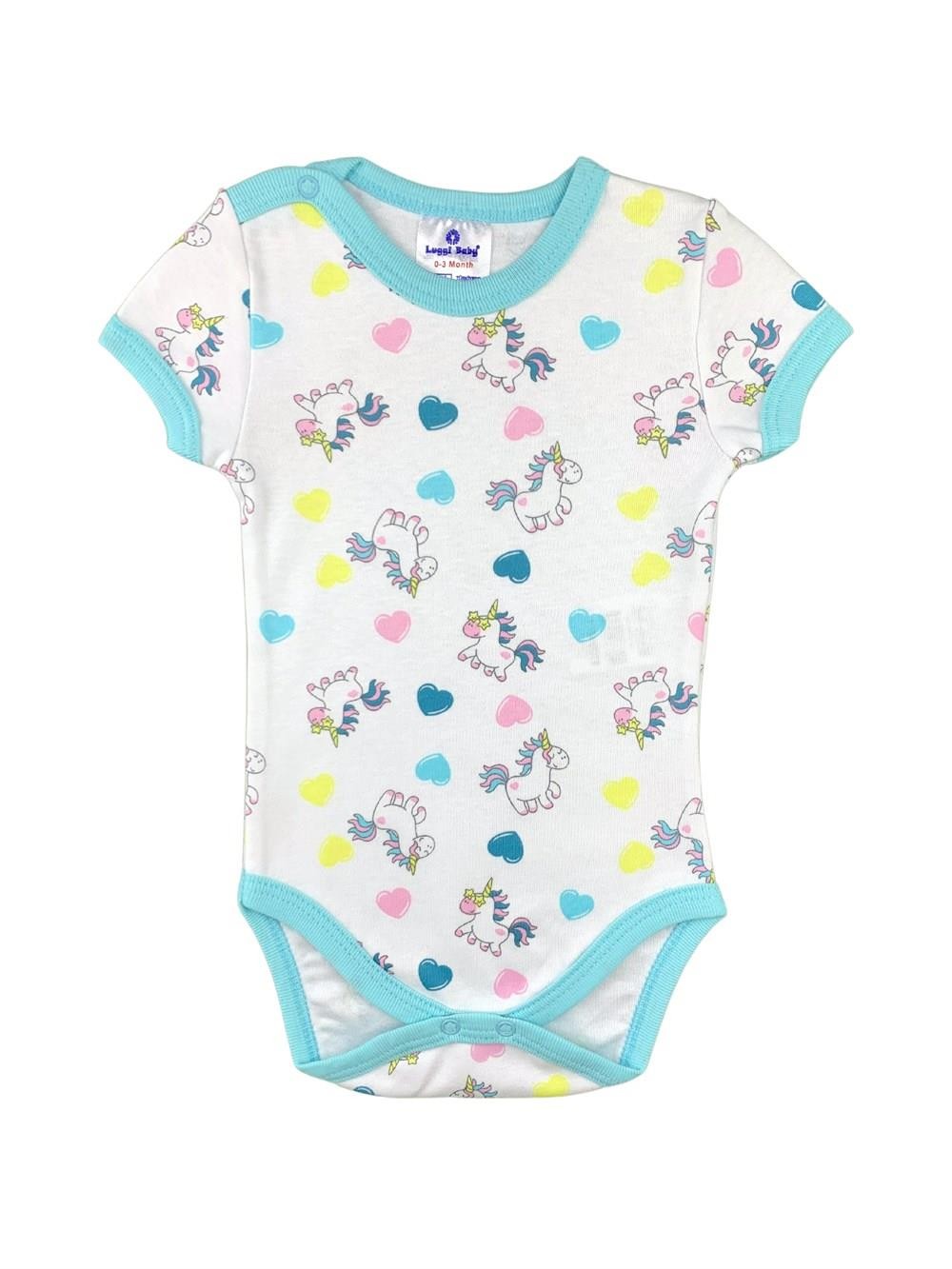 Luggi Baby Unicorn Kısa Kol Body