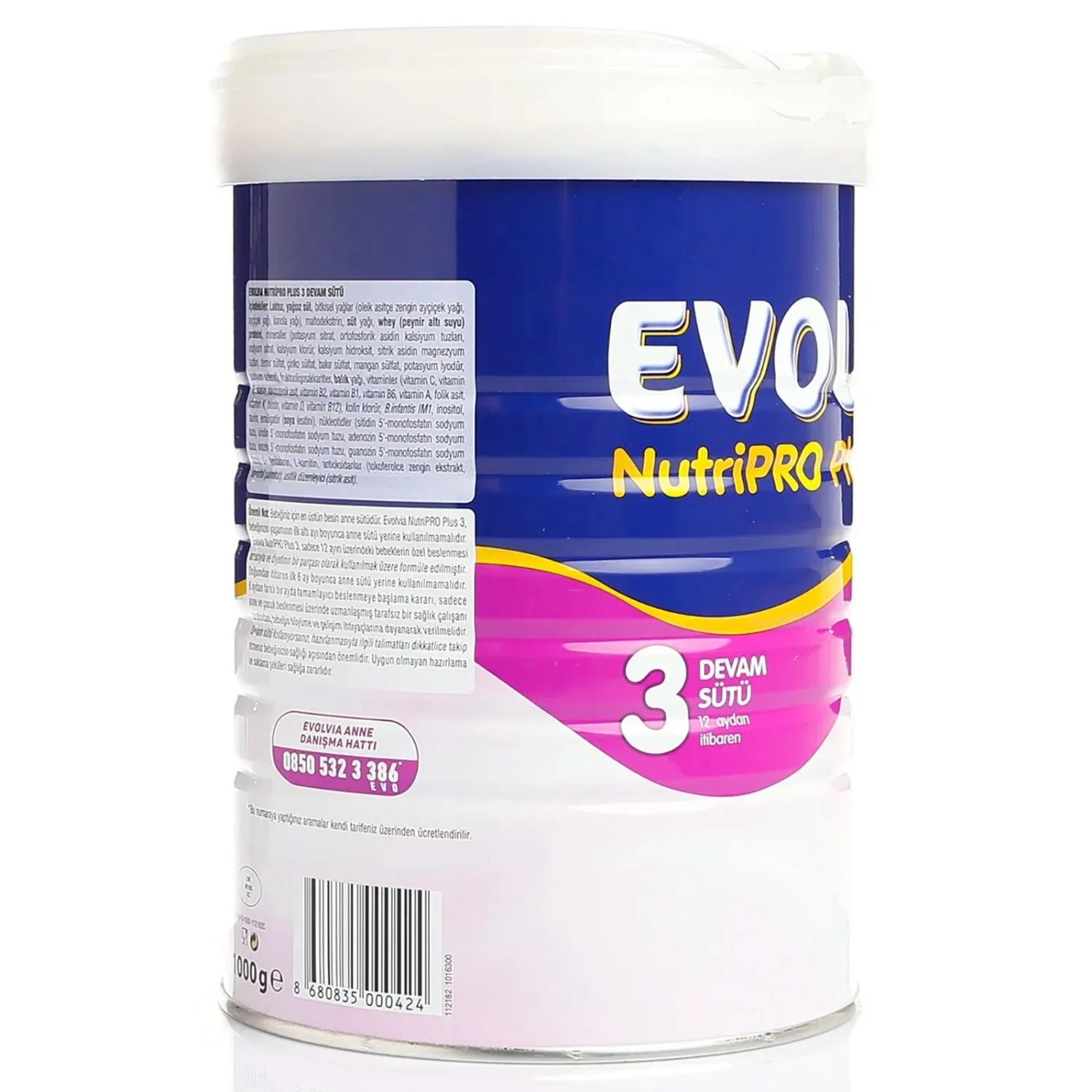 Evolvia Nutripro Plus 3 Devam Sütü 1000 Gr