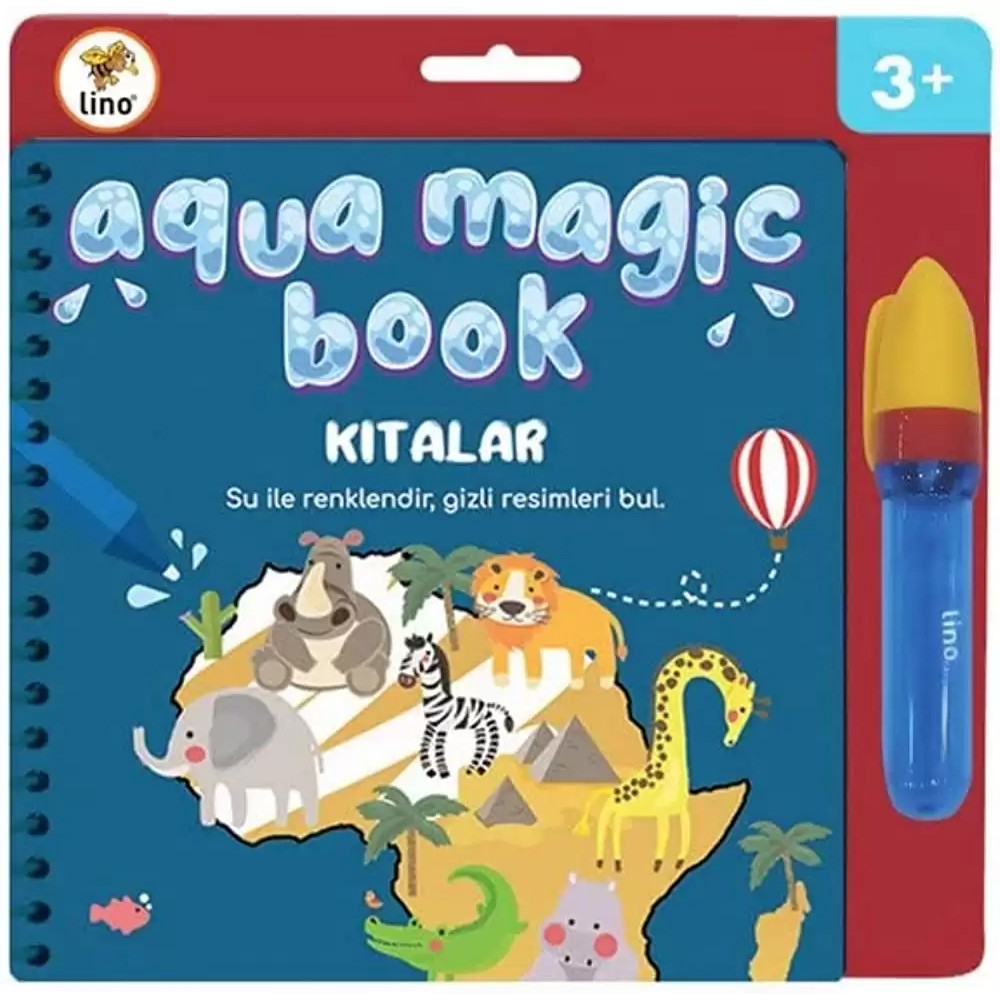 Lino Aqua Sihirli Boyama Kitabı Kıtalar