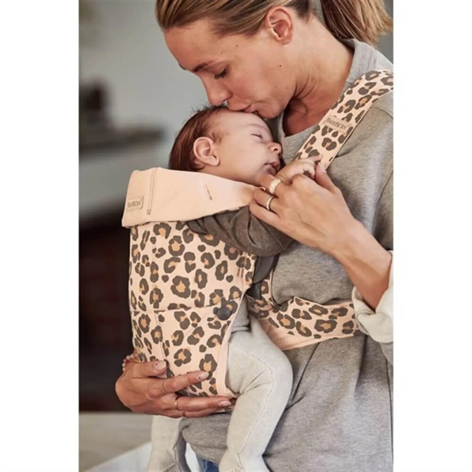 Babybjörn Kanguru Mini 3D Cotton Beige Leopard