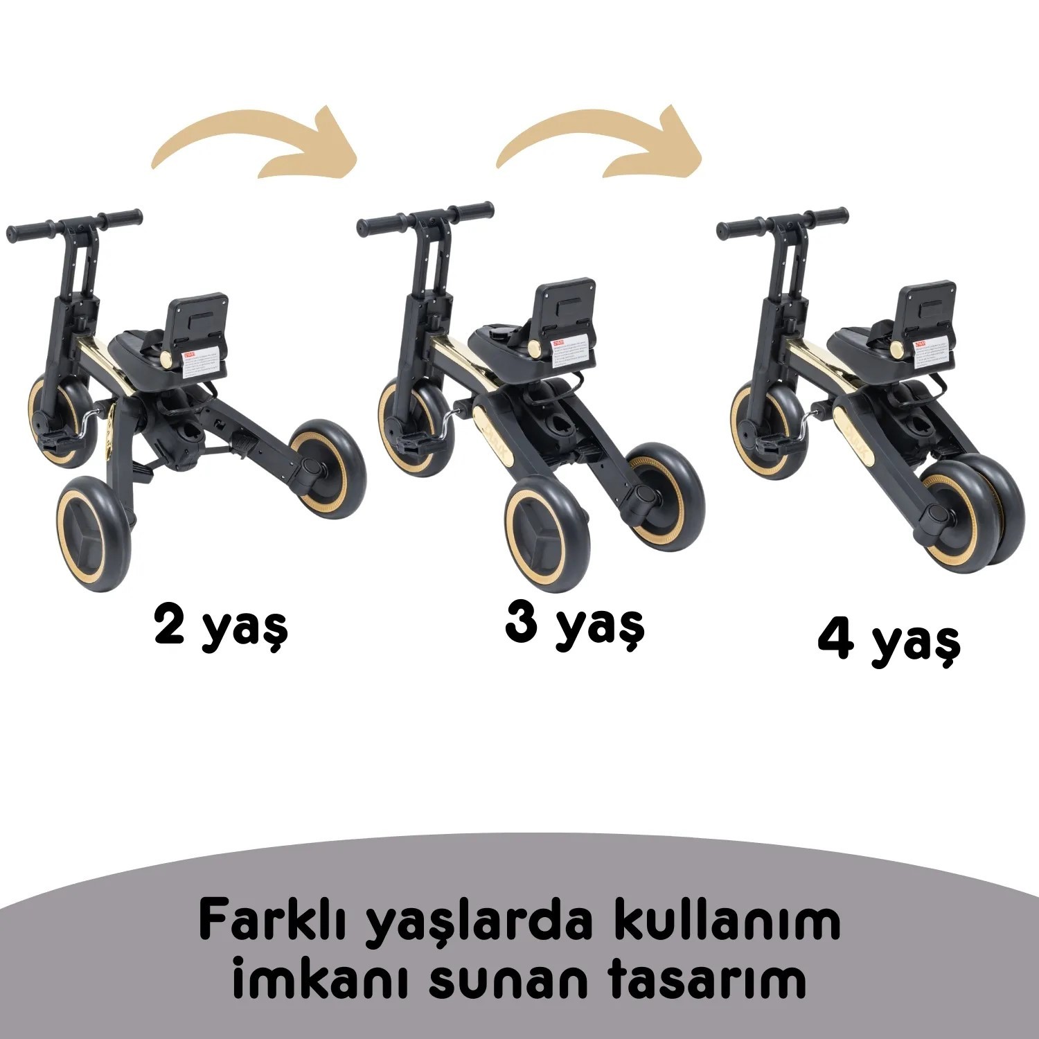 Duux Trike 7 in 1 Üç Tekerlekli Bisiklet Gri