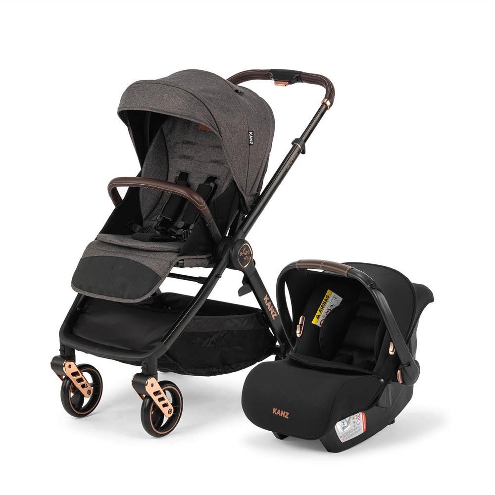 Kanz X-Go Plus Rose Gold Travel Sistem Bebek Arabası Gri