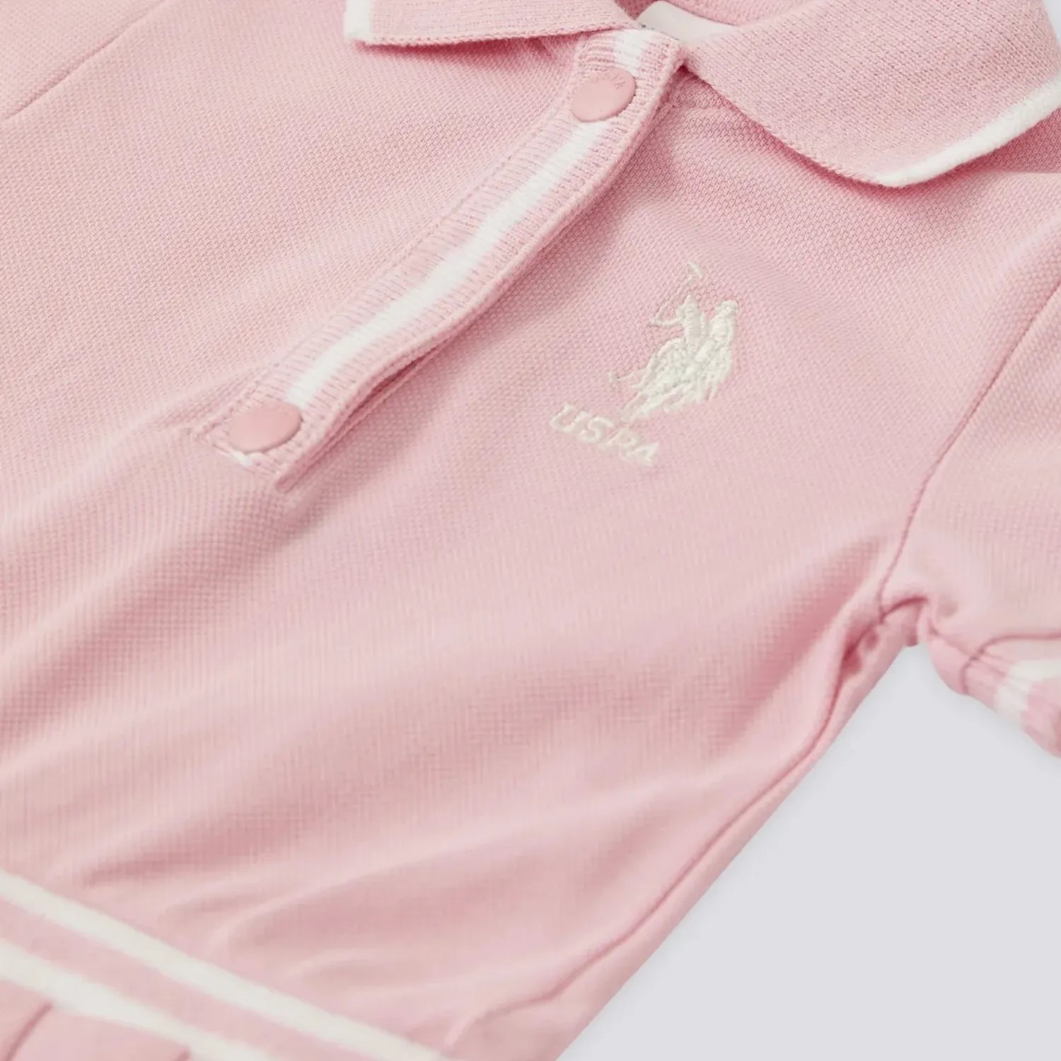 U.S Polo Elbise Toz Pembe