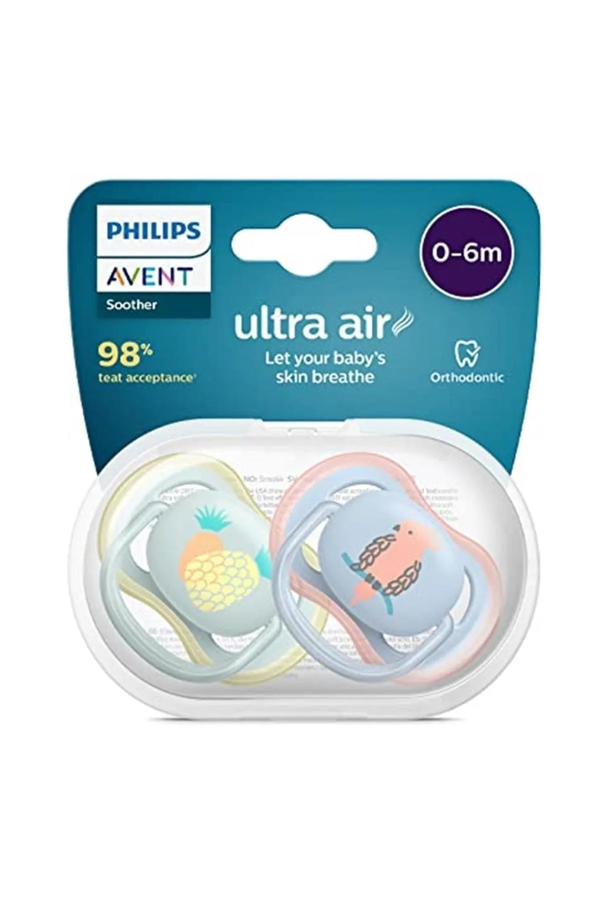 Philips Avent Scf085/12 Ultra Air Silikon Emzik 2Li 0-6 Ay Erkek