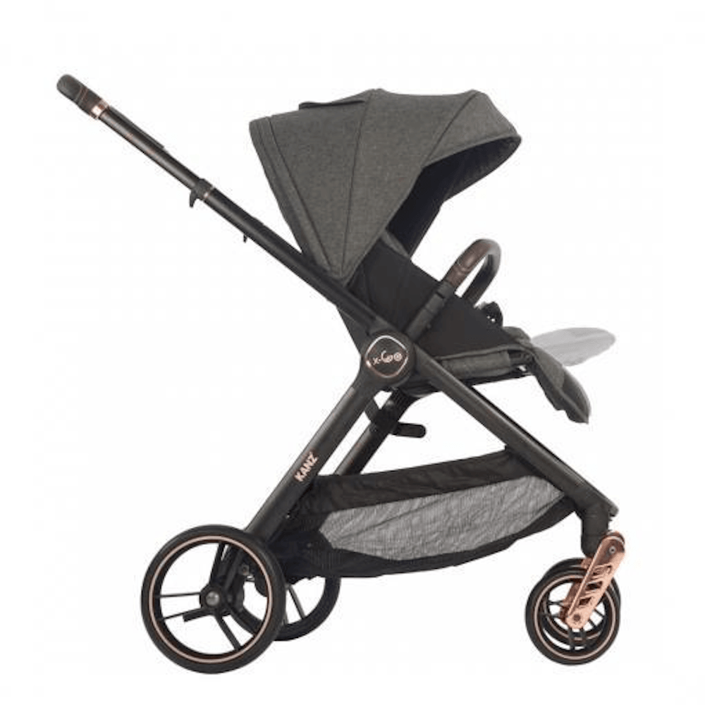 Kanz X-Go Rose Gold Travel Sistem Bebek Arabası Siyah
