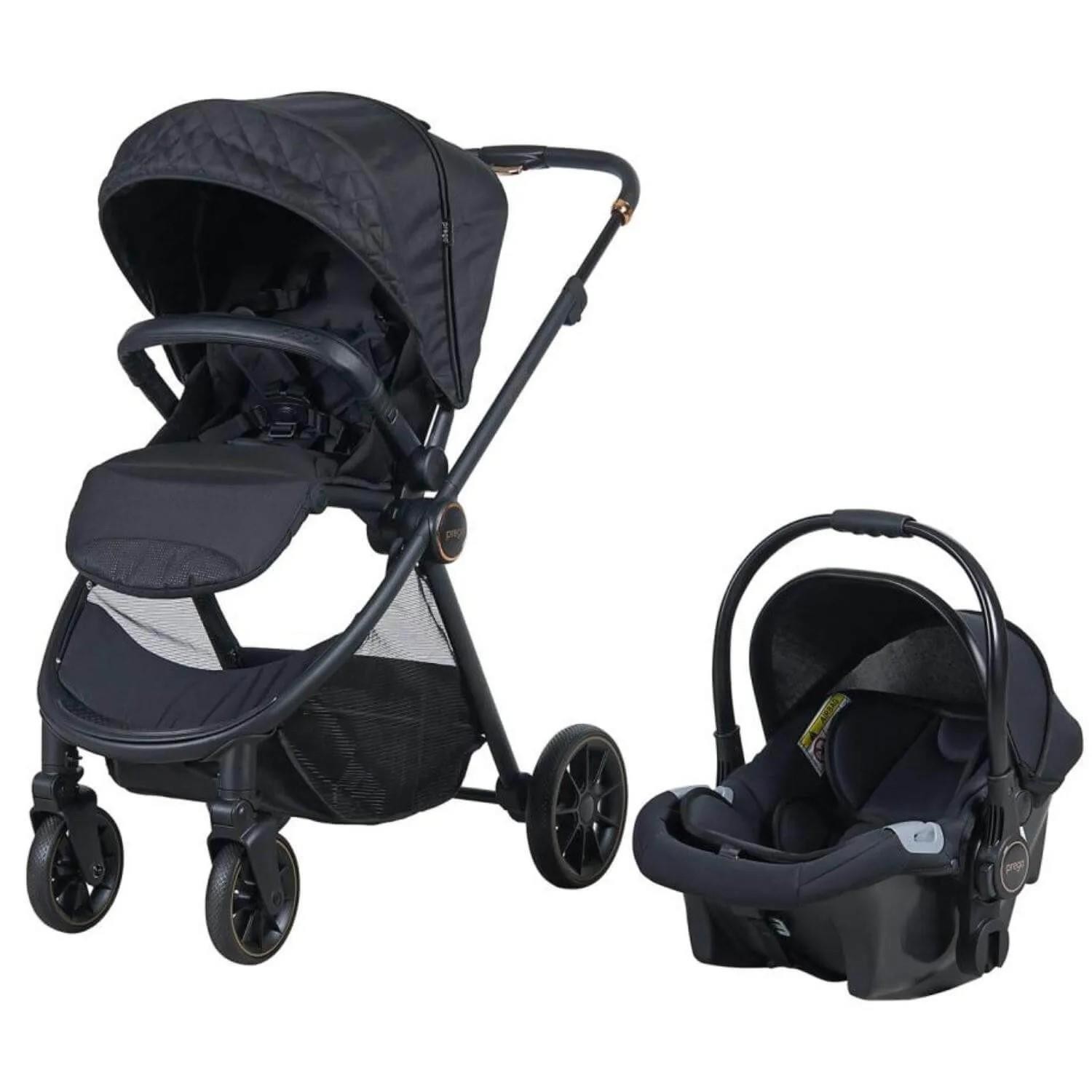 Prego 2028 Venüs Travel Bebek Arabası Siyah