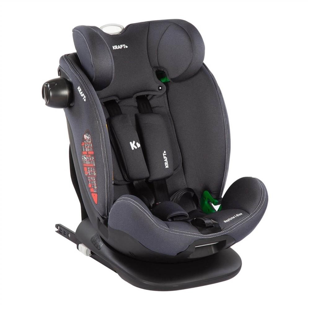 Kraft Neptune I-Size Isofix Ve Top Tether Bağlantılı, Ece R129-03 I-Size Belgeli, 360° Dönebilen 0-36 Kg Oto Koltuğu Red