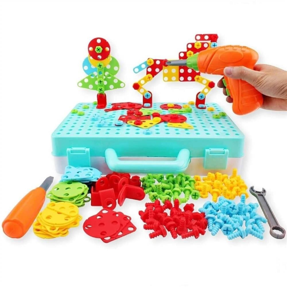 Eğitici Matkap Seti Hayvanlar 3D Stem Creative Unisex
