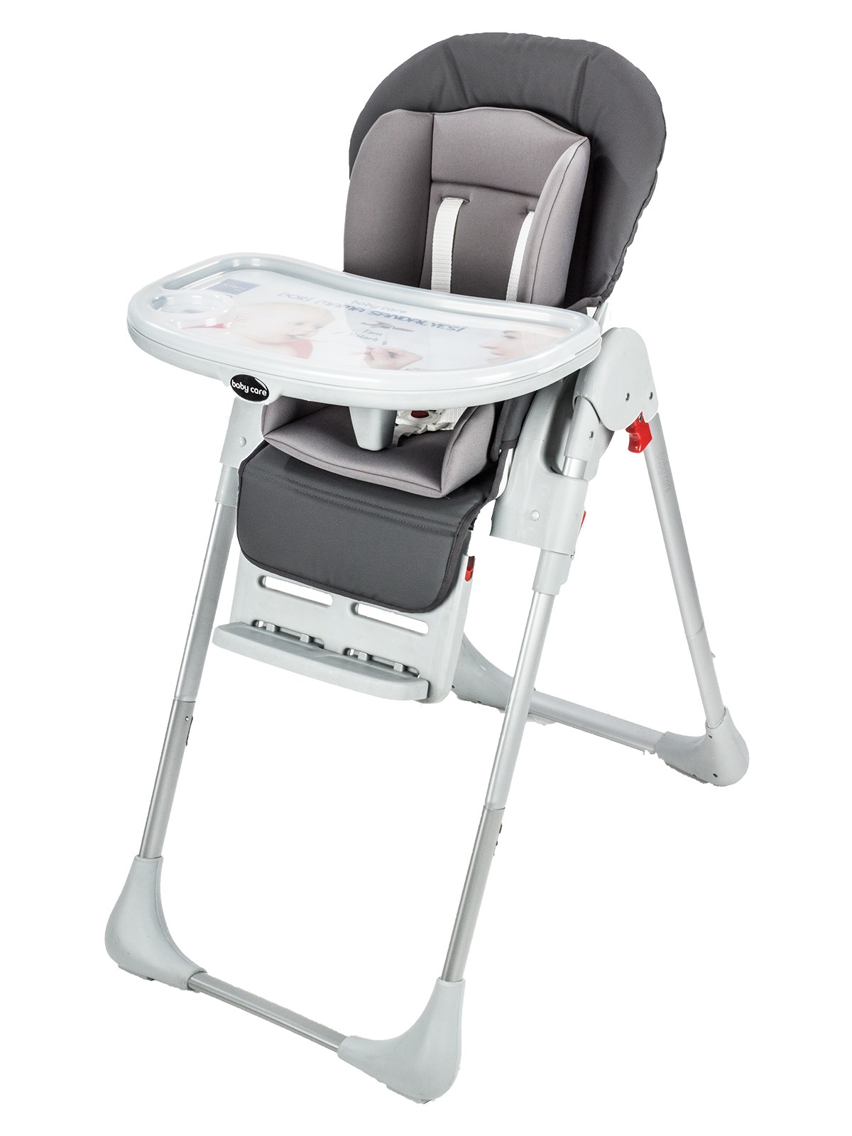 Baby Care Flex Lüks Mama Sandalyesi Gri