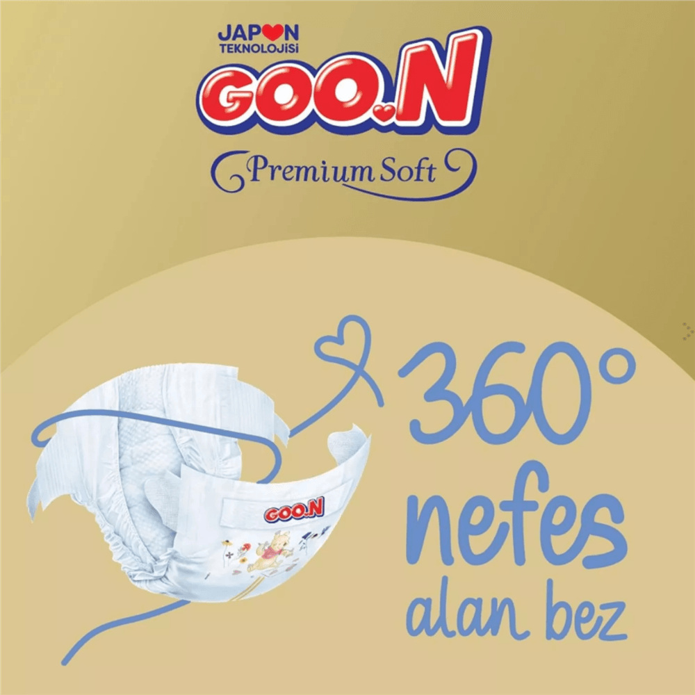 Goon Premium Bebek Bezi 3 Beden 7-12 Kg 76Lı Fırsat Paket