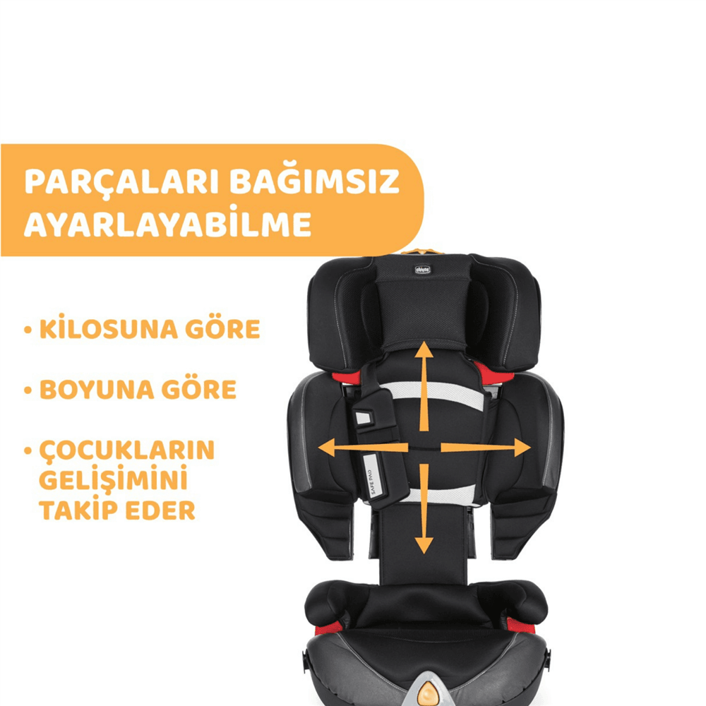 Chicco Oasys 23 Fixplus Evo Oto Koltuğu 15-36 Kg Jet Black