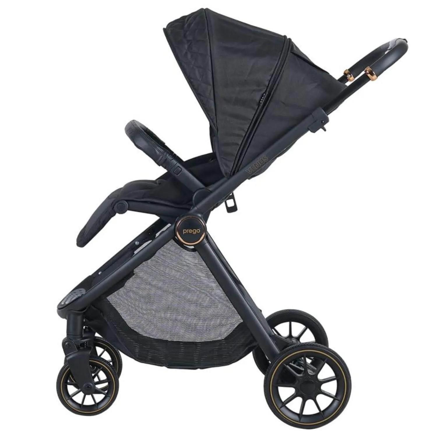 Prego 2028 Venüs Travel Bebek Arabası Siyah