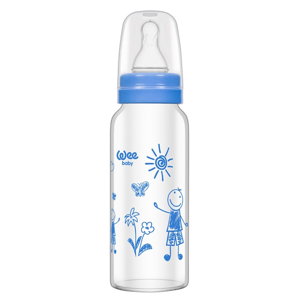 Wee Baby Isıya Dayanıklı Cam Biberon 180 Ml