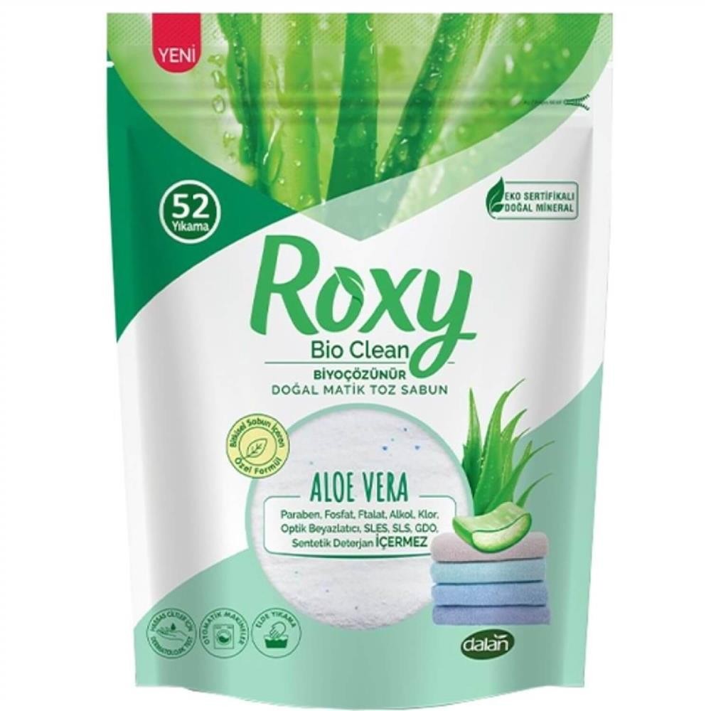 Dalan Roxy Bio Matik Clean Toz Sabun Aloe Vera 1600 Gr