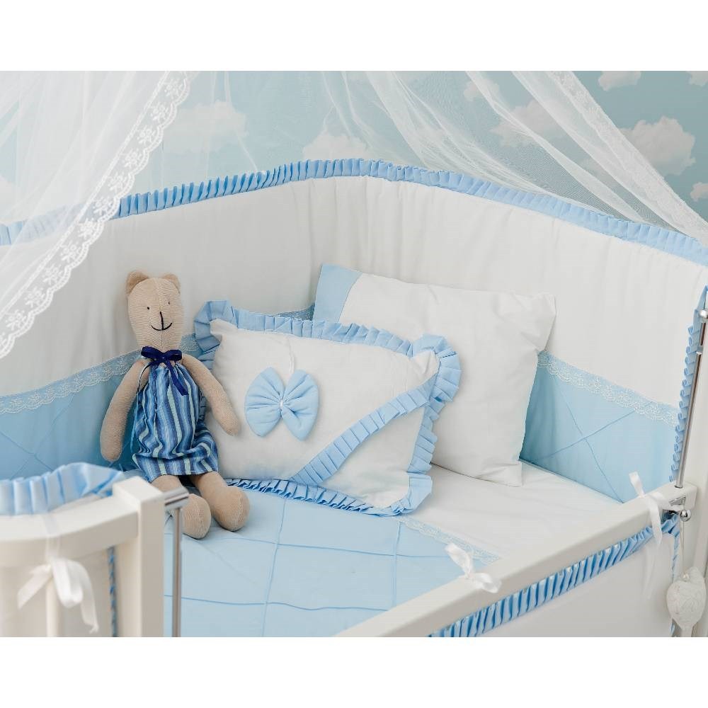 Meltem Smart Bambino Beşik 70X110 Cm Beyaz Mavi