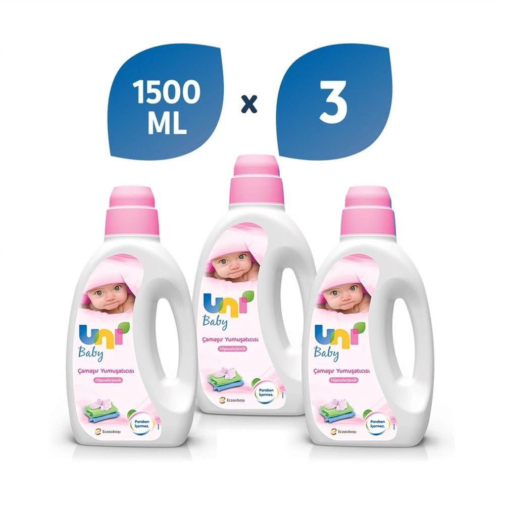 Uni Baby Bebek Çamaşır Yumuşatıcısı 3X1500 Ml