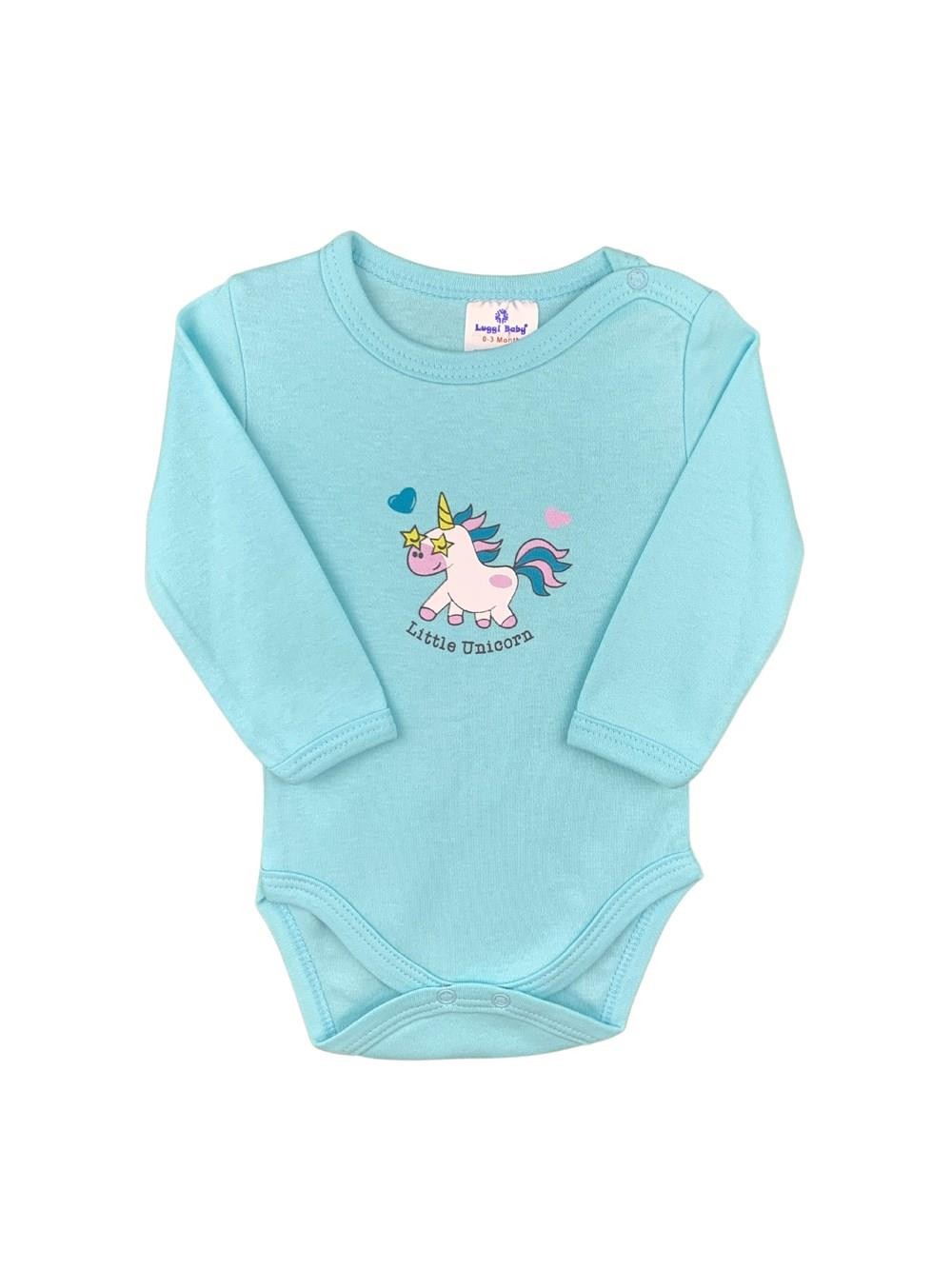 Luggi Baby Unicorn Uzun Kol Body Motif