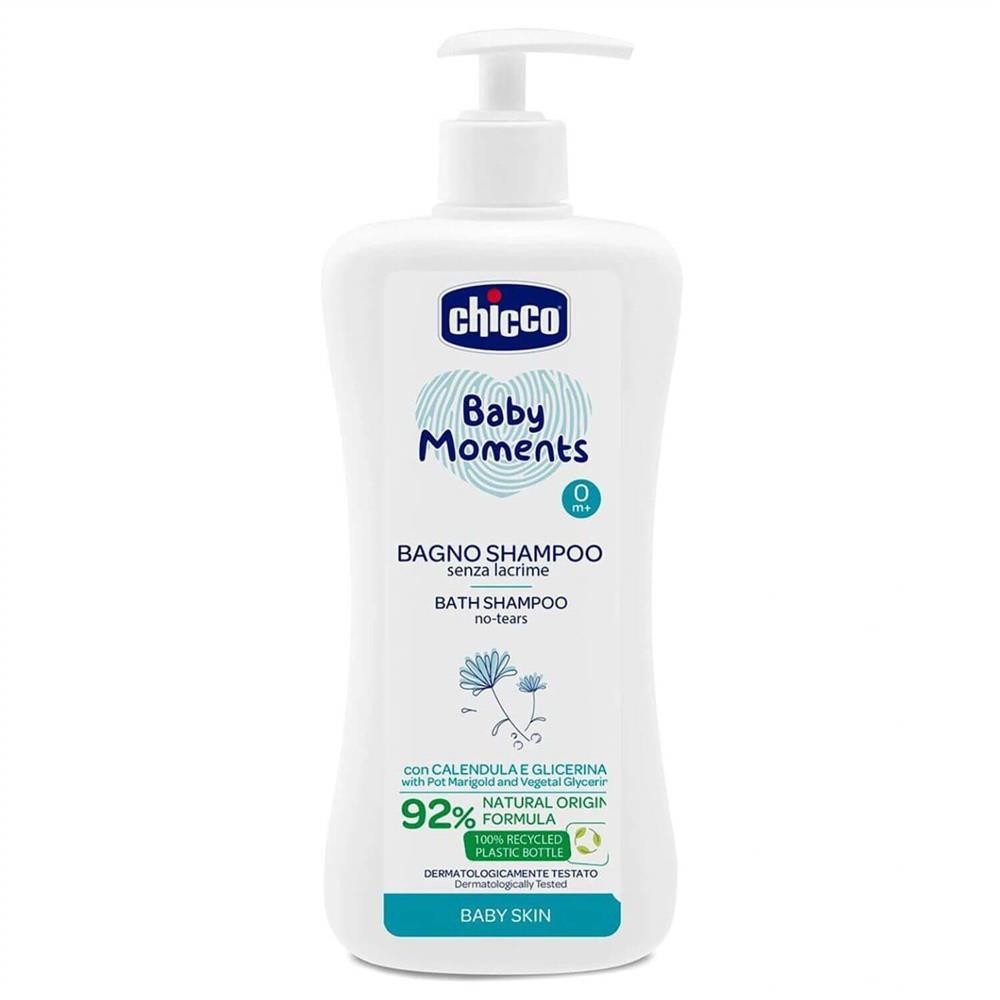 Chicco Baby Moments Doğal Göz Yakmayan Bebek Saç Ve Vücut Şampuanı 750 Ml