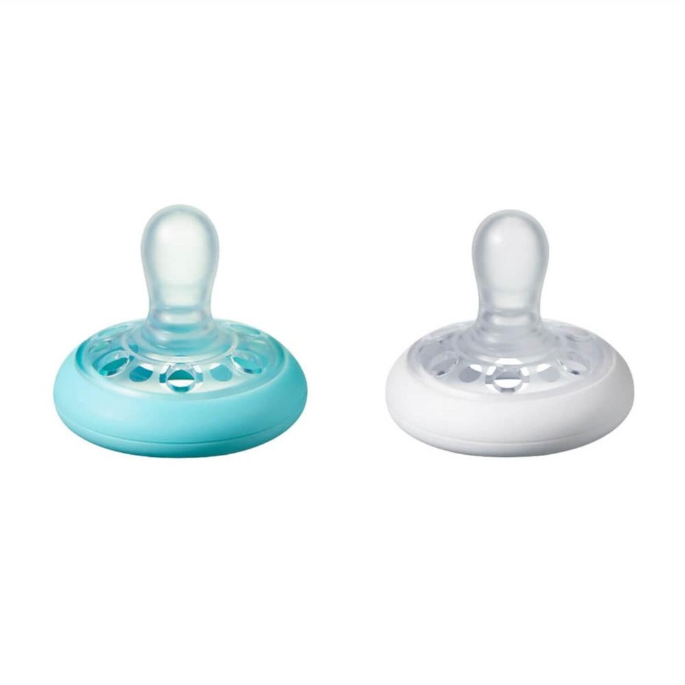 Tommee Tippee Breastlike Emzik 2Li 6-18 Ay Mavi - Beyaz