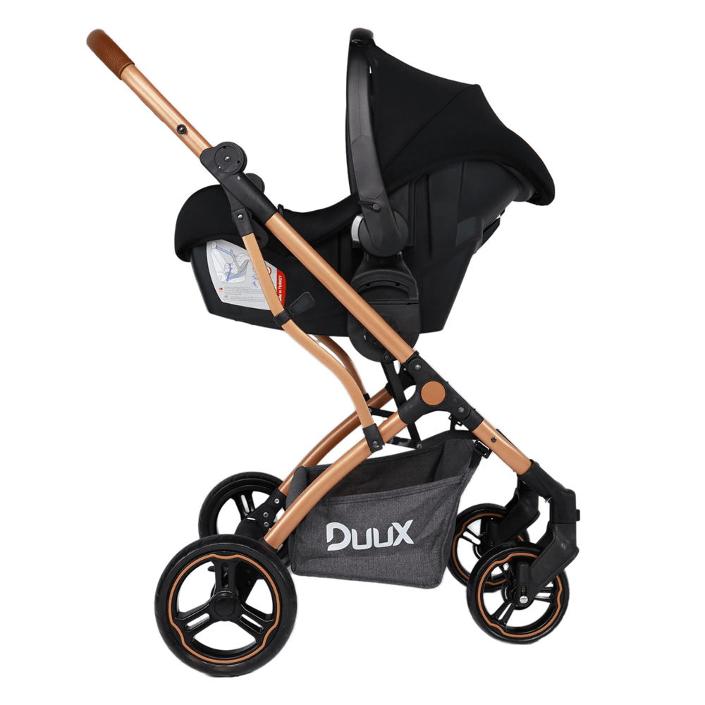 Duux One Travel Sistem Bebek Arabası Gold Antrasit